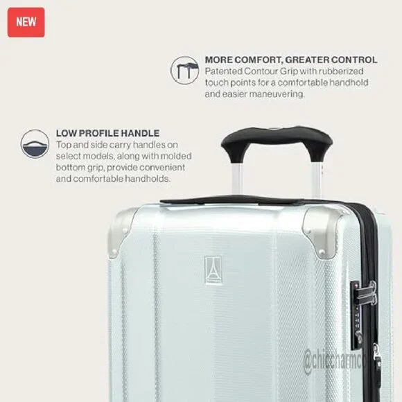 21 Inch Carry-On Hardside Luggage with 8 Spinner Wheels & TSA Lock
